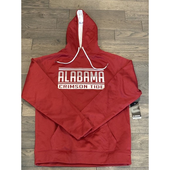 NWT - Alabama Crimson Tide Men's Large Red Crimson Colosseum Pullover Hoodie - Picture 1 of 2